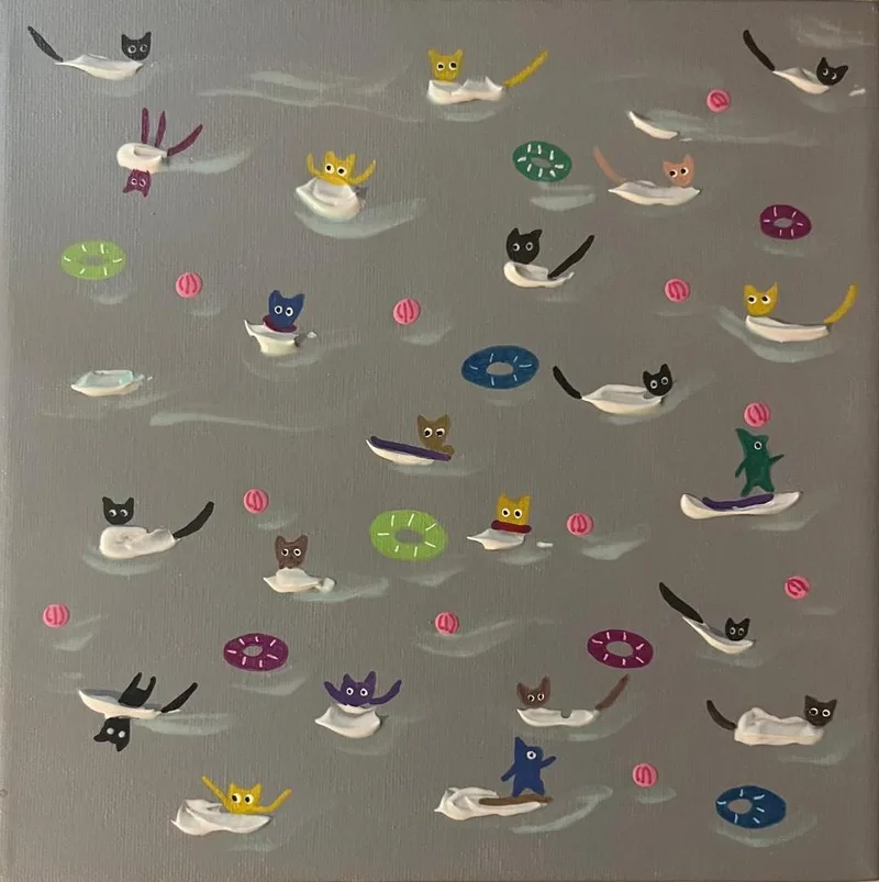 Cats Ahoy! (Grey)