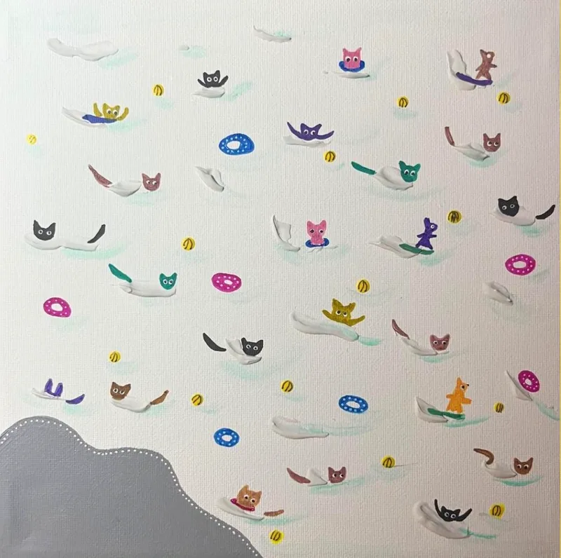 Cats Ahoy! (White)