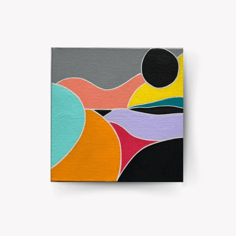 Equilibrium in square canvas: Rainbow