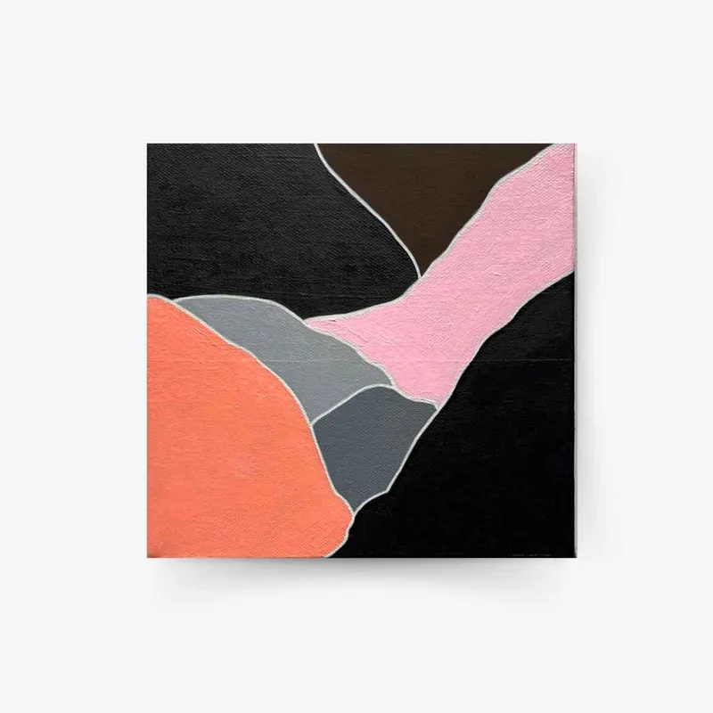 Equilibrium in square canvas: Pink